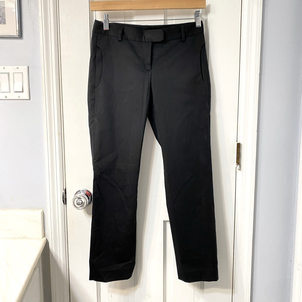 Theory Black Cropped Trousers, 00